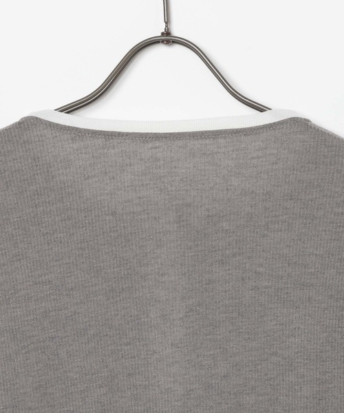 GEORGE'S(ジョージズ)の「レイヤードヘンリーネックT(Tシャツ/カットソー・レディース・ベージュ系その他/ブラウン系その他/グレー系その他・FREE)」の6枚目の写真