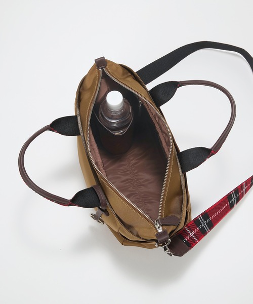 Breath TOPKAPI(ブレストプカピ)の「【Breath TOPKAPI】チェックハンドル 2way トートバッグ M / 撥水(トートバッグ・レディース・ブラウン/ブラック・FREE)」の18枚目の写真