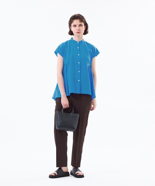 MACKINTOSH PHILOSOPHY(マッキントッシュ フィロソフィー)の「バックサテンテーパードパンツ(その他パンツ・レディース・ベージュ系その他/ダークネイビー/ブラウン系その他4・38/36)」の9枚目の写真