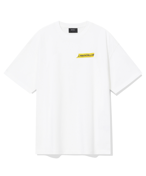 BEENTRILL(ビントリル)の「ビントリルマスキングテープTシャツ(オフホワイト)(Tシャツ/カットソー・レディース・その他・LARGE/MEDIUM/SMALL/X-LARGE)」の1枚目の写真