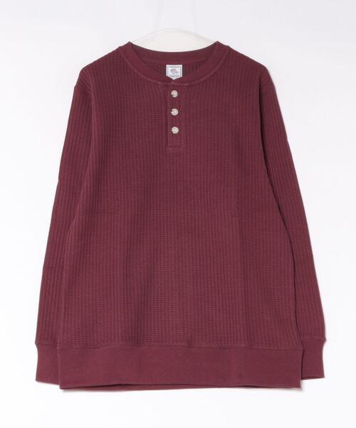 JEMORGAN(ジェーイーモーガン)の「【JEMORGAN / ジェイモーガン】ビッグワッフル ヘンリーネック カットソー(Tシャツ/カットソー・メンズ・オートミール/バーガンディー/ブラック/オフホワイト/ダークオリーブ・SMALL/MEDIUM/LARGE/X-LARGE)」の5枚目の写真