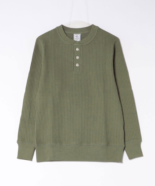 JEMORGAN(ジェーイーモーガン)の「【JEMORGAN / ジェイモーガン】ビッグワッフル ヘンリーネック カットソー(Tシャツ/カットソー・メンズ・オートミール/バーガンディー/ブラック/オフホワイト/ダークオリーブ・SMALL/MEDIUM/LARGE/X-LARGE)」の4枚目の写真