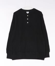 【JEMORGAN / ジェイモーガン】ビッグワッフル ヘンリーネック カットソー