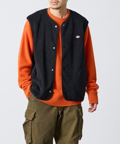 DANTON（ダントン）の「【WEB先行予約】[DANTON/ダントン] フリースノーカラーベスト（ベスト・レディース・グレイッシュベージュ/ブラック/ダークグレー・44/42/40）」の18枚目の写真