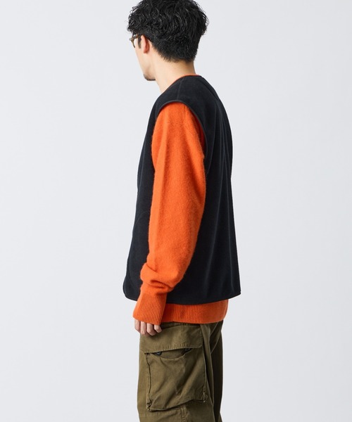 DANTON（ダントン）の「【WEB先行予約】[DANTON/ダントン] フリースノーカラーベスト（ベスト・レディース・グレイッシュベージュ/ブラック/ダークグレー・44/42/40）」の19枚目の写真