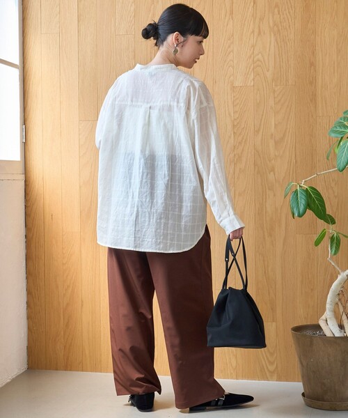 coen(コーエン)の「【撥水/ストレッチ/接触冷感】C.mt リラックス タックワイドイージーパンツ(その他パンツ・レディース・ベージュ/ブラック/ブラウン・M/L)」の17枚目の写真