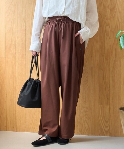 coen(コーエン)の「【撥水/ストレッチ/接触冷感】C.mt リラックス タックワイドイージーパンツ(その他パンツ・レディース・ベージュ/ブラック/ブラウン・M/L)」の18枚目の写真