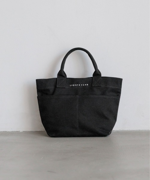 LOWRYS FARM（ローリーズファーム）の「【500mlペットボトル収納可】LFBASICトートBAG 1049470（トートバッグ・レディース・イエロー/オフホワイト/ベージュ系その他2/ライトブルー/ブラック系その他/アイボリー系1/ブラック/アイボリー/ブラック系その他2・FREE）」の3枚目の写真
