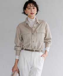 23区 L（ニジュウサンクオオキイサイズ）の「MANTECOシャツアウター（シャツ/ブラウス）」