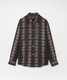 シャイニーオンブレーチェックシャツ