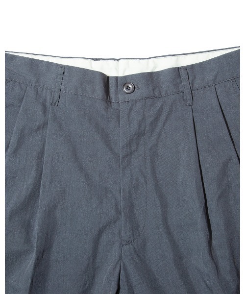 MOMENTUM(モメンタム)の「【L'eau bleue】C/N LIGHT TWILL WIDE SHORTS(その他パンツ・メンズ・ベージュ/ブルーグレー・LARGE/MEDIUM)」の13枚目の写真