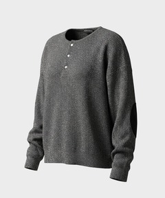 Metal Henry neck Thermal Knit /メタルヘンリーネックサーマルニット
