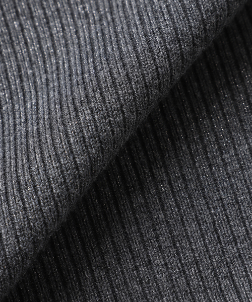 NOCTO ARCHIVE(ノクトアーカイブ)の「NOCTO ARCHIVE/ノクト アーカイブ Elbow Patch Henley Neck Knit(ニット/セーター・メンズ・チャコールグレー/ブラック・MEDIUM/LARGE)」の13枚目の写真
