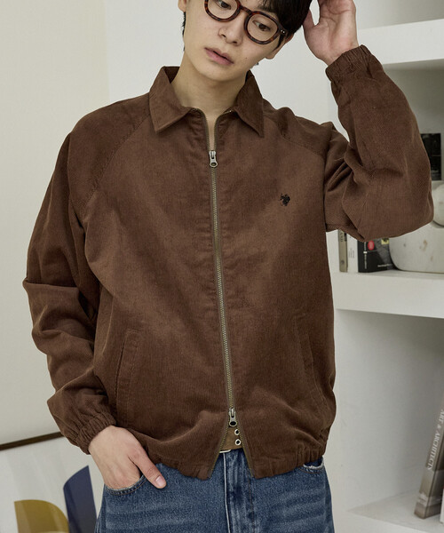 U.S. POLO ASSN.(ユーエスポロアッスン)の「U.S. POLO ASSN. × PUBLUX/ユーエスポロアッスン 別注 ダブルジップ スイングトップ ジャケット 限定展開(ブルゾン・メンズ・ダークブラウン/ブラック/ブラウン/ネイビー/チャコールグレー・LARGE/MEDIUM/SMALL)」の4枚目の写真