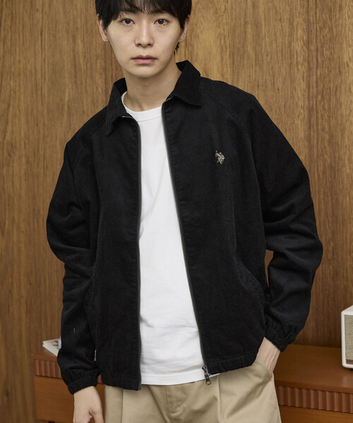 U.S. POLO ASSN.(ユーエスポロアッスン)の「U.S. POLO ASSN. × PUBLUX/ユーエスポロアッスン 別注 ダブルジップ スイングトップ ジャケット 限定展開(ブルゾン・メンズ・ダークブラウン/ブラック/ブラウン/ネイビー/チャコールグレー・LARGE/MEDIUM/SMALL)」の2枚目の写真