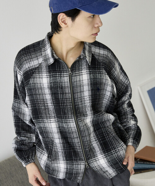 U.S. POLO ASSN.(ユーエスポロアッスン)の「U.S. POLO ASSN. × PUBLUX/ユーエスポロアッスン 別注 ダブルジップ スイングトップ ジャケット 限定展開(ブルゾン・メンズ・ダークブラウン/ブラック/ブラウン/ネイビー/チャコールグレー・LARGE/MEDIUM/SMALL)」の8枚目の写真