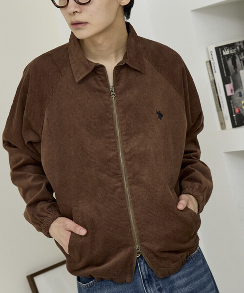 U.S. POLO ASSN.(ユーエスポロアッスン)の「U.S. POLO ASSN. × PUBLUX/ユーエスポロアッスン 別注 ダブルジップ スイングトップ ジャケット 限定展開(ブルゾン・メンズ・ダークブラウン/ブラック/ブラウン/ネイビー/チャコールグレー・LARGE/MEDIUM/SMALL)」の13枚目の写真