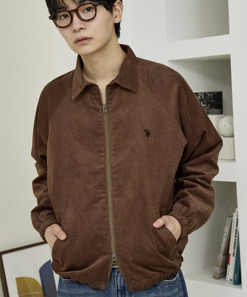 U.S. POLO ASSN.(ユーエスポロアッスン)の「U.S. POLO ASSN. × PUBLUX/ユーエスポロアッスン 別注 ダブルジップ スイングトップ ジャケット 限定展開(ブルゾン・メンズ・ダークブラウン/ブラック/ブラウン/ネイビー/チャコールグレー・LARGE/MEDIUM/SMALL)」の15枚目の写真