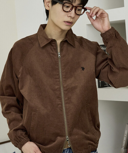 U.S. POLO ASSN.(ユーエスポロアッスン)の「U.S. POLO ASSN. × PUBLUX/ユーエスポロアッスン 別注 ダブルジップ スイングトップ ジャケット 限定展開(ブルゾン・メンズ・ダークブラウン/ブラック/ブラウン/ネイビー/チャコールグレー・LARGE/MEDIUM/SMALL)」の19枚目の写真