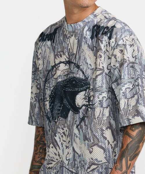 RVCA(ルーカ)の「RVCA メンズ TAPOUT MESH JERSEY TEE Tシャツ 【2026年秋冬モデル】/ルーカメッシュジャージ半袖Tシャツ(Tシャツ/カットソー・メンズ・キャメル・X-LARGE/LARGE/MEDIUM/SMALL)」の5枚目の写真