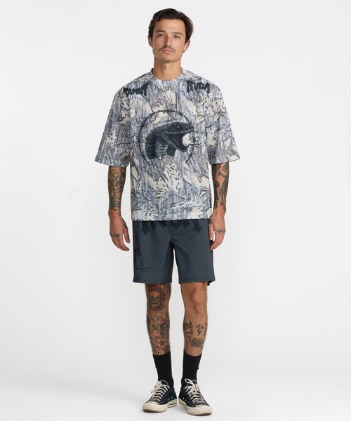 RVCA(ルーカ)の「RVCA メンズ TAPOUT MESH JERSEY TEE Tシャツ 【2026年秋冬モデル】/ルーカメッシュジャージ半袖Tシャツ(Tシャツ/カットソー・メンズ・キャメル・X-LARGE/LARGE/MEDIUM/SMALL)」の6枚目の写真