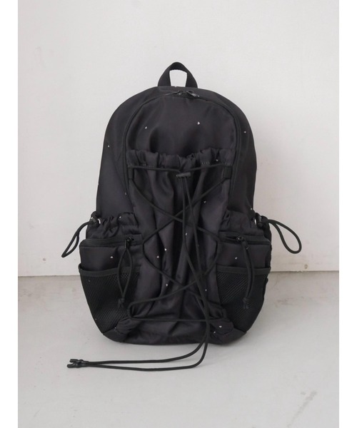 TRUNC Drowcord Back Pac ブラック TRUNC 88 Drawcord Nylon Backpack（バックパック/リュック）｜TRUNC（トランク