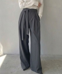 aimoha（アイモハ）の「aimoha ウエストサイドリボンタックワイドパンツ（スラックス）」