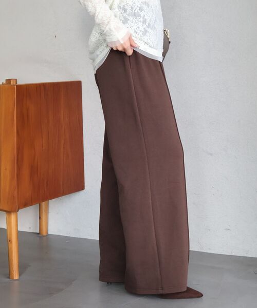 le.coeur blanc（ルクールブラン）の「エアリーパンツ（その他パンツ・レディース・ブラック/ブラウン・38）」の7枚目の写真