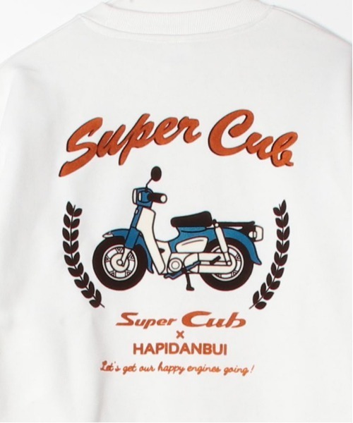 ALWAYS GOOD TIME(オルウェイズグッドタイム)の「【HONDA/ホンダ×Sanrio/サンリオ】HONDA×はぴだんぶい フロッキー・ワッペン クルーネックスウェット(裏起毛) ユニセックス(スウェット・レディース・スミクロ/ブラック/ブラウン/オフホワイト・MEDIUM/LARGE)」の10枚目の写真