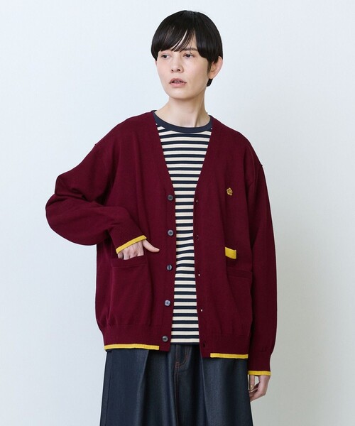 FRAPBOIS(フラボア)の「ニューカーディガン(カーディガン/ボレロ・レディース・ブラック/ベージュ/ボルドー・2/1)」の3枚目の写真