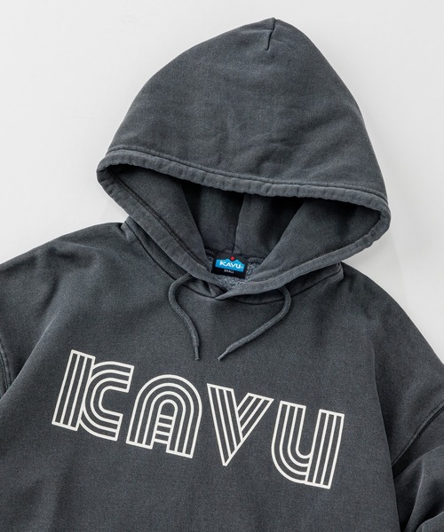 KAVU(カブー)の「KAVU/カブー Sleeve Print Parka (Pigment) /スリーブプリント パーカー(ピグメント)(パーカー・メンズ・ブラック/レッド/パープル・MEDIUM/SMALL/LARGE)」の5枚目の写真