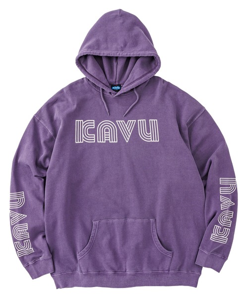 KAVU(カブー)の「KAVU/カブー Sleeve Print Parka (Pigment) /スリーブプリント パーカー(ピグメント)(パーカー・メンズ・ブラック/レッド/パープル・MEDIUM/SMALL/LARGE)」の7枚目の写真