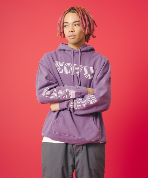 KAVU(カブー)の「KAVU/カブー Sleeve Print Parka (Pigment) /スリーブプリント パーカー(ピグメント)(パーカー・メンズ・ブラック/レッド/パープル・MEDIUM/SMALL/LARGE)」の11枚目の写真