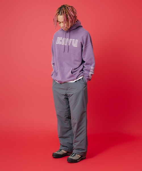 KAVU(カブー)の「KAVU/カブー Sleeve Print Parka (Pigment) /スリーブプリント パーカー(ピグメント)(パーカー・メンズ・ブラック/レッド/パープル・MEDIUM/SMALL/LARGE)」の12枚目の写真