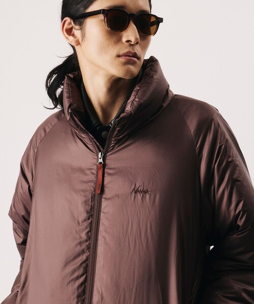 NANGA(ナンガ)の「NANGA/ナンガ SP RIPSTOP NEW STAND DOWN JACKET/別注 リップストップ ニュー スタンド ダウンジャケット(ダウンジャケット/コート・メンズ・ブラウン/ブラック/グレー・X-LARGE/LARGE/MEDIUM/SMALL)」の4枚目の写真