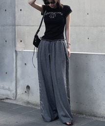 kirakiraレタリングスウェットパンツ