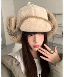 inst.ALL（インストール）の「もこもこファーイヤーフラップパイロットキャップ（ニットキャップ/ビーニー）」