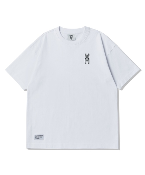LIFE WORK(ライフワーク)の「共用) シリコンラドックワッペン半袖Tシャツ(Tシャツ/カットソー・レディース・ホワイト/ブラック/グレー/カーキ/ライトピンク・MEDIUM/LARGE/X-SMALL/SMALL)」の2枚目の写真