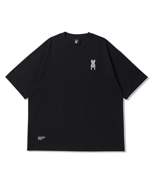 LIFE WORK(ライフワーク)の「共用) シリコンラドックワッペン半袖Tシャツ(Tシャツ/カットソー・レディース・ホワイト/ブラック/グレー/カーキ/ライトピンク・MEDIUM/LARGE/X-SMALL/SMALL)」の1枚目の写真