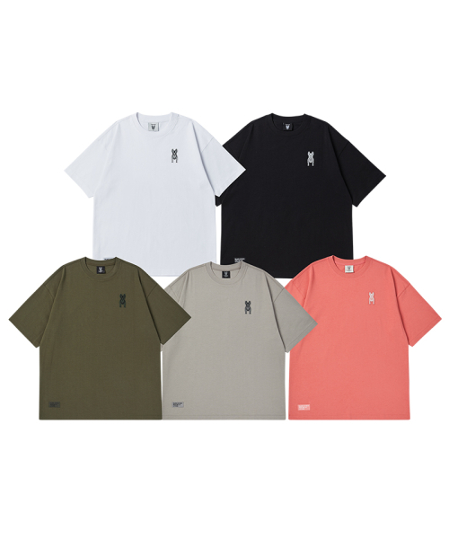 LIFE WORK(ライフワーク)の「共用) シリコンラドックワッペン半袖Tシャツ(Tシャツ/カットソー・レディース・ホワイト/ブラック/グレー/カーキ/ライトピンク・MEDIUM/LARGE/X-SMALL/SMALL)」の6枚目の写真