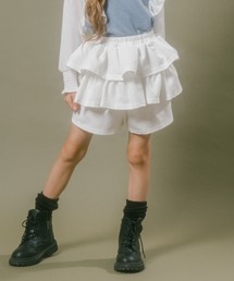 URBAN CHERRY（アーバンチェリー）の「【スカート見えなのにパンツ設計】ギャザーティアードショートパンツ（スカート）」