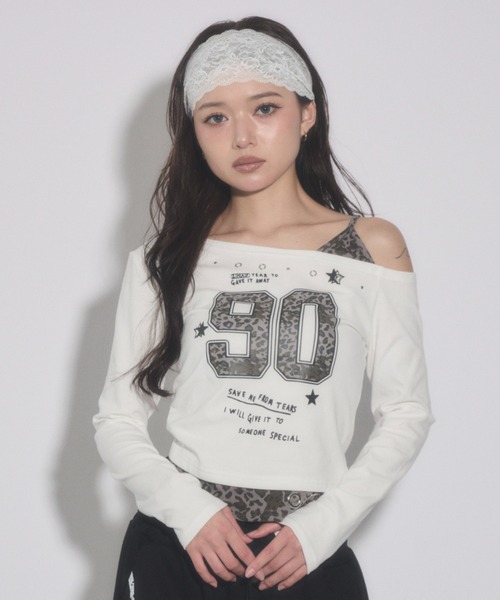 dispark(ディスパーク)の「DISPARK/レオパードデザイントップ(Tシャツ/カットソー・レディース・ホワイト/カーキ・FREE)」の11枚目の写真