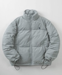 make a ray!（メイク ア レイ！）の「【80】【U.S. POLO ASSN./ユーエスポロアッスン】ファイバーダウン パファージャケット/ピーチ起毛/コーデュロイ/中綿ブルゾン/ビックシルエット/スタンドネック/ピーチ起毛裾ドローコード/ユニセックス/レディース/メンズ（ダウンジャケット/コート）」