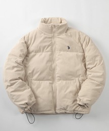 make a ray!（メイク ア レイ！）の「【80】【U.S. POLO ASSN./ユーエスポロアッスン】ファイバーダウン パファージャケット/ピーチ起毛/コーデュロイ/中綿ブルゾン/ビックシルエット/スタンドネック/ピーチ起毛裾ドローコード/ユニセックス/レディース/メンズ（ダウンジャケット/コート）」