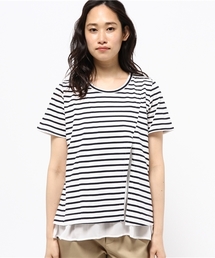 LBC | 布帛使いフロントシャンプルオーバー(Tシャツ/カットソー)