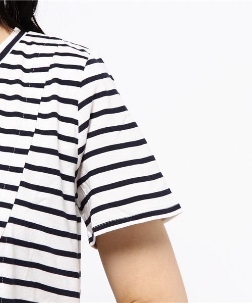 LBC（エルビーシー）の「布帛使いフロントシャンプルオーバー（Tシャツ/カットソー・レディース・アッシュグレー/ダークグレー/スカイブルー・LARGE/MEDIUM）」の8枚目の写真