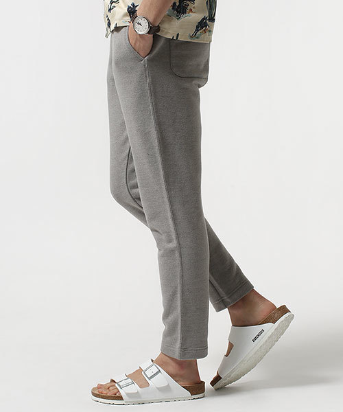 NANO universe（ナノユニバース）の「クラフティ裏毛テーパードPT（その他パンツ・メンズ・グレー/ブラック・MEDIUM/SMALL/LARGE）」の3枚目の写真