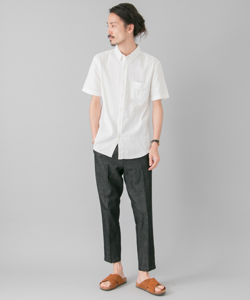 URBAN RESEARCH(アーバンリサーチ)の「URBAN RESEARCH パナマS/Sシャツ(シャツ/ブラウス・メンズ・インディゴブルー/ライトインディゴブルー/ブラック/カーキ/ホワイト・LARGE/MEDIUM)」の9枚目の写真