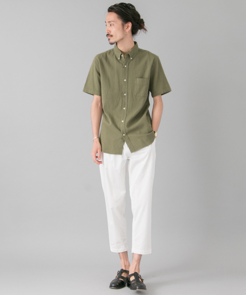 URBAN RESEARCH(アーバンリサーチ)の「URBAN RESEARCH パナマS/Sシャツ(シャツ/ブラウス・メンズ・インディゴブルー/ライトインディゴブルー/ブラック/カーキ/ホワイト・LARGE/MEDIUM)」の19枚目の写真