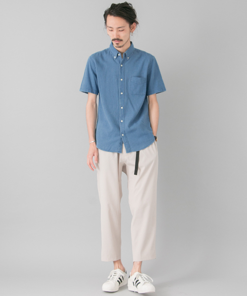 URBAN RESEARCH(アーバンリサーチ)の「URBAN RESEARCH パナマS/Sシャツ(シャツ/ブラウス・メンズ・インディゴブルー/ライトインディゴブルー/ブラック/カーキ/ホワイト・LARGE/MEDIUM)」の20枚目の写真